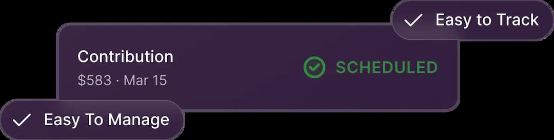 Set up your contribution